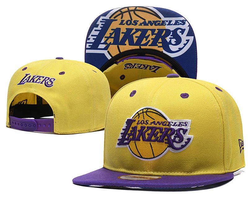 Wholesale Los Angeles Lakers Official Team New-Era Embroidery Basketball Snapback Baseball Cap Hat